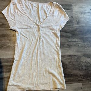 Old Navy Light Beige Short Sleeve Top